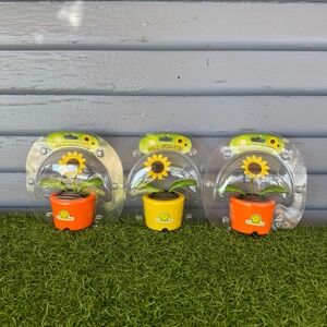 Solar Sunflower Dancing Flower Toy Set of 3 Greenbrier International Yellow